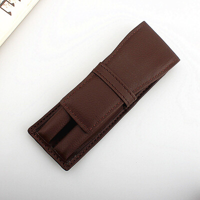 Pehme pliiatsiümbris 2 pesaga hoidikukaitse PU-nahast pliiatsiümbris Kirjutusmaterjalid Säilituskott Kontoritarbed Kingitus