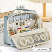 Suure mahutavusega kirjatarvete pliiatsikarp Estuche Escolar 3 Compartimientos Kawaii hoiukotid Lapicera Kalemlik Trousse