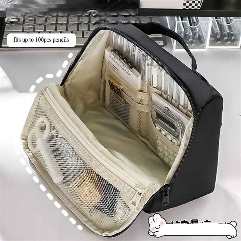 Suure mahutavusega kirjatarvete pliiatsikarp Estuche Escolar 3 Compartimientos Kawaii hoiukotid Lapicera Kalemlik Trousse