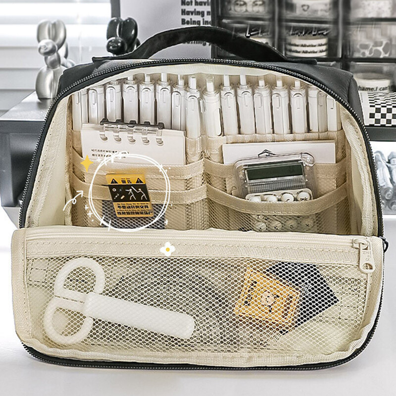 Suure mahutavusega kirjatarvete pliiatsikarp Estuche Escolar 3 Compartimientos Kawaii hoiukotid Lapicera Kalemlik Trousse