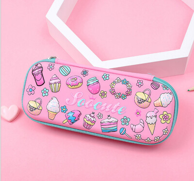 3D vienradzis jauka zīmuļu kastīte Skolas studentu kancelejas piederumu kaste Bērnu zīmuļu uzglabāšanas kaste Trīs slāņu lielas ietilpības zīmuļu futrālis dāvana