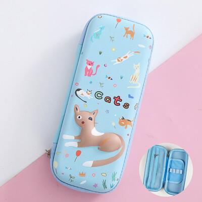 3D vienradzis jauka zīmuļu kastīte Skolas studentu kancelejas piederumu kaste Bērnu zīmuļu uzglabāšanas kaste Trīs slāņu lielas ietilpības zīmuļu futrālis dāvana