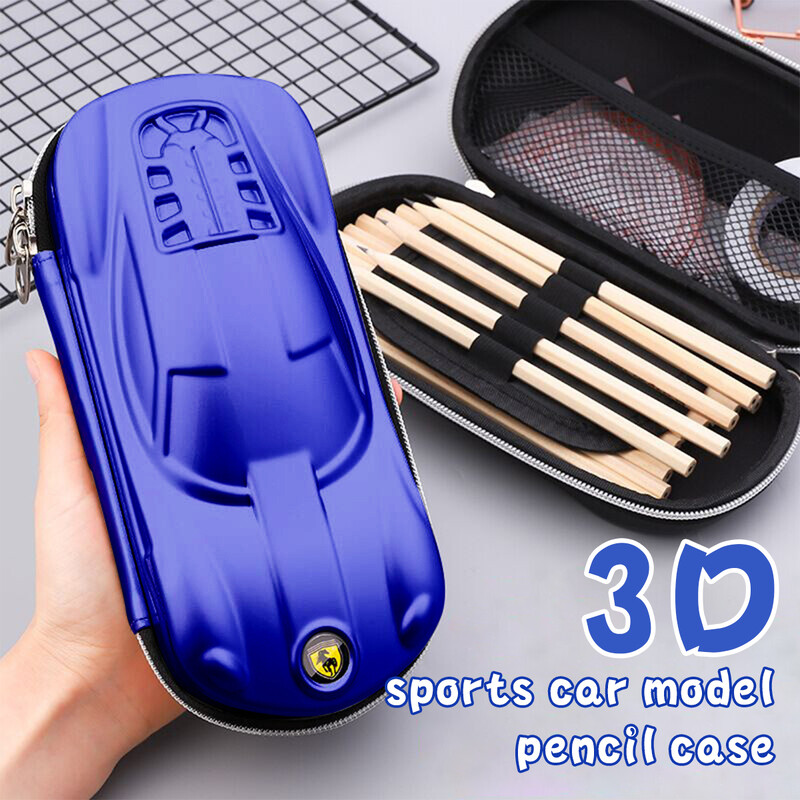 Cutie de creion stereo pentru mașină 3D cu desene animate drăguță cutie de creion rechizite școlare cutie de depozitare student EVA cutie de papetărie din plastic cadouri