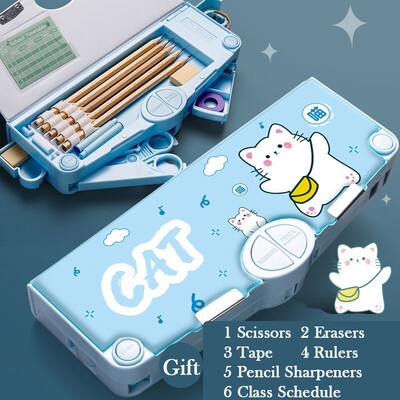 Μολυβοθήκες Kawaii Πολυλειτουργικό χαριτωμένο στυλό κουτί Επιστροφή στο Σχολείο Προμήθειες γραφείου για κορίτσι Ιαπωνική κορεατική τσάντα αποθήκευσης Χαρτικά
