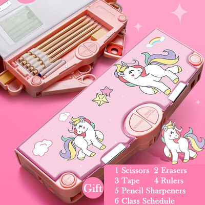 Kawaii tolltartók Multifunkciós aranyos tolltartó Vissza az iskolába Irodai kellékek lányoknak Japán koreai tárolótáska Irodaszerek