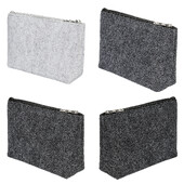 1 tk kaasaskantav vildist pliiatsiümbris, suure mahutavusega kosmeetikakott, pliiatsikott Kooli kontoritarvete kirjatarvete hoidmiseks lukuga kott