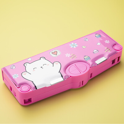 Cutie multifuncțională pentru creion, cutie de papetărie pentru elevi de școală, pentru copii, cutie de depozitare pentru creion, noutate, cutie de creion de mare capacitate, cadou