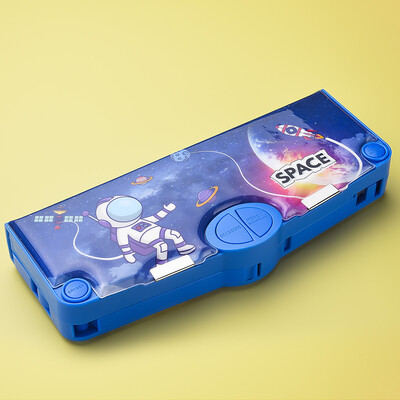 Cutie multifuncțională pentru creion, cutie de papetărie pentru elevi de școală, pentru copii, cutie de depozitare pentru creion, noutate, cutie de creion de mare capacitate, cadou