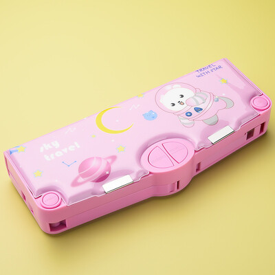 Cutie multifuncțională pentru creion, cutie de papetărie pentru elevi de școală, pentru copii, cutie de depozitare pentru creion, noutate, cutie de creion de mare capacitate, cadou