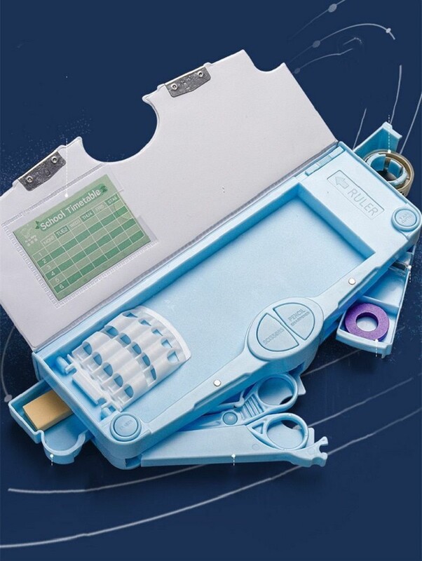 Cutie multifuncțională pentru creion, cutie de papetărie pentru elevi de școală, pentru copii, cutie de depozitare pentru creion, noutate, cutie de creion de mare capacitate, cadou