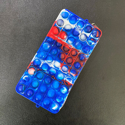 Push Bubble kancelejas piederumu futrālis Pildspalvu kastīte Kosmētika Uzglabāšana Fidget Sensory Stresa Release Pencil Bag Biroja skolas piederumi
