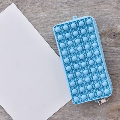 Push Bubble kancelejas piederumu futrālis Pildspalvu kastīte Kosmētika Uzglabāšana Fidget Sensory Stresa Release Pencil Bag Biroja skolas piederumi