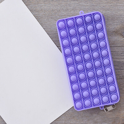 Push Bubble kancelejas piederumu futrālis Pildspalvu kastīte Kosmētika Uzglabāšana Fidget Sensory Stresa Release Pencil Bag Biroja skolas piederumi