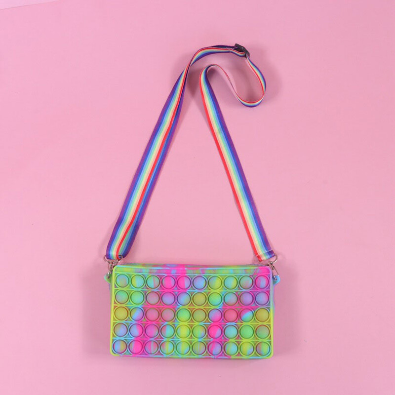 Push Bubble kancelejas piederumu futrālis Pildspalvu kastīte Kosmētika Uzglabāšana Fidget Sensory Stresa Release Pencil Bag Biroja skolas piederumi