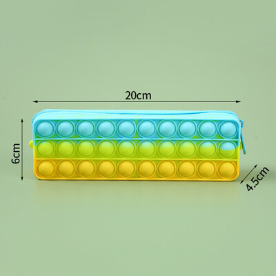 1 buc Trouță multifuncțională din silicon pentru studenți, cutie de papetărie, geantă de depozitare de mare capacitate pentru copii, trusa de creion, școală