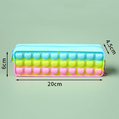 1 buc Trouță multifuncțională din silicon pentru studenți, cutie de papetărie, geantă de depozitare de mare capacitate pentru copii, trusa de creion, școală