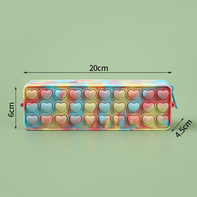 1 buc Trouță multifuncțională din silicon pentru studenți, cutie de papetărie, geantă de depozitare de mare capacitate pentru copii, trusa de creion, școală