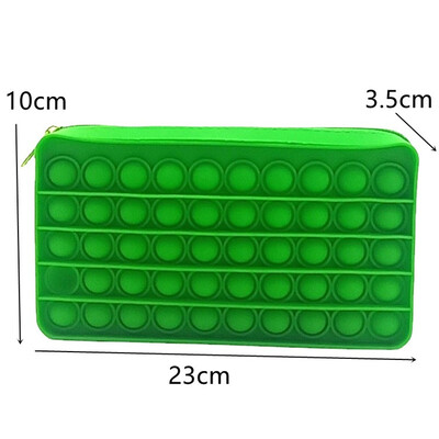 Silikonska torbica za ublažavanje stresa Pop Push It Pernica Bubble Fidget Toys Senzorske igre Poklon za djecu Organizator za pisaći držač za olovke
