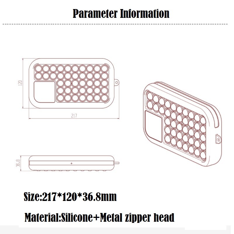 Kawaii Pop Its Pencil Cases Diverse Antistress Papetarie Geanta de depozitare Silicon Bubble Creion Geanta Soft Press Pops Figet Toys Bag