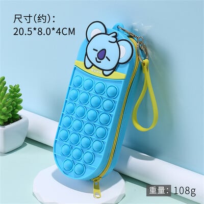 Karikatūras attēls Pildspalvu maisiņš Dekompresijas kancelejas piederumu kastīte Burbuļpildspalvu soma Jauna pildspalvu kastīte Skolas piederumi Biroja kancelejas piederumi Dāvana