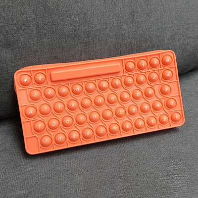 CHEN LIN 1 vnt. Paprastas vientisos spalvos silikoninis pieštukų dėklas Pop žaislai Antistresinis minkštas spaudimas Popit žaislų rašiklio krepšys mokykliniai reikmenys, dovana vaikui