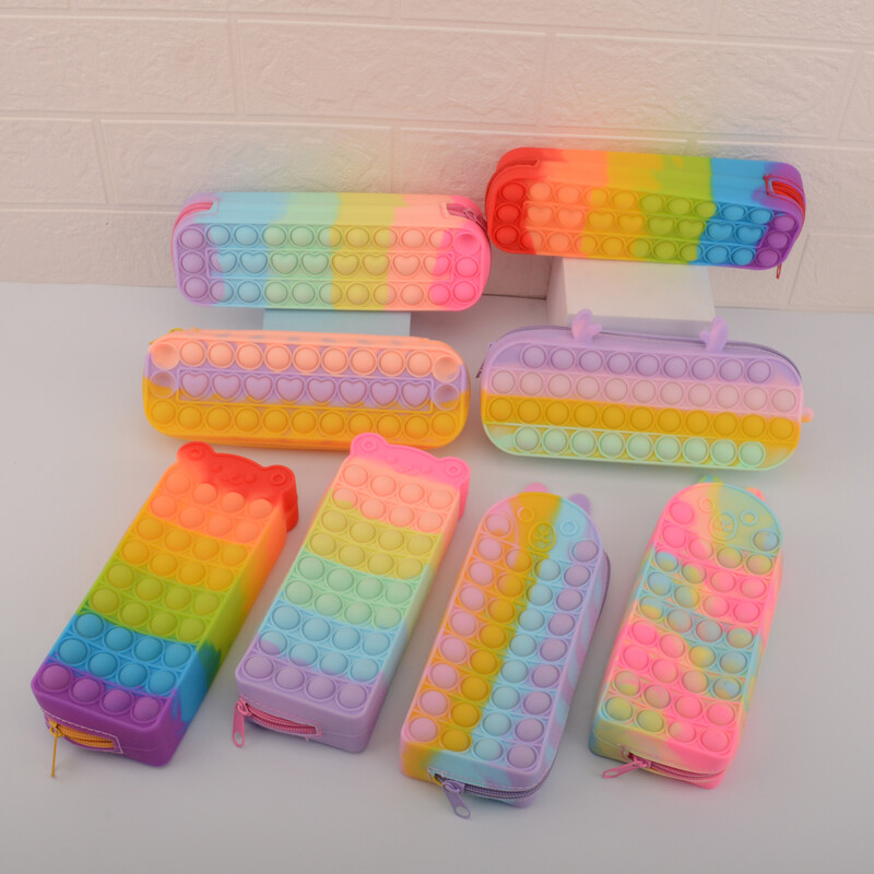 Pop Its case de creion kawaii estuche cute pencilcase rechizite școlare astuccio bag papetărie kalemlik fundas estuches escolares