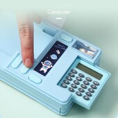 Dvoslojna višenamjenska pernica Pernica za studente s kalkulatorom/šiljilom velikog kapaciteta za pohranu papira