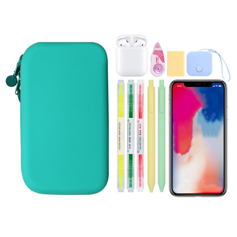 Kuumuskindel pliiatsitase Creative Veekindel pestav pliiatsikott kommivärvid Silikoonist kirjatarvete karbis õpilastele