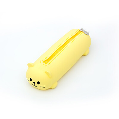 Silikoonist pliiatsiümbris armas karu, pehme sissetõmmatav pliiatsikonteiner Loov joonlaua hoidik kirjatarvete karp Lastele kingituste kott Kott INS