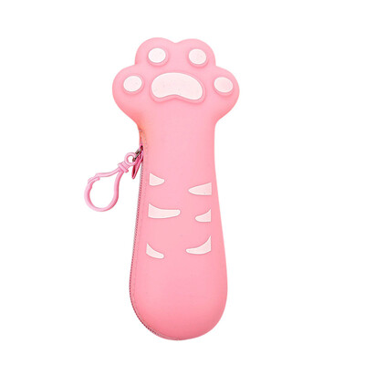 Kreativna Silikonska pernica s patentnim zatvaračem Patlidžan Grašak Mahuna Kukuruz Oblik mrkve Kawaii Studentska olovka Torba za pohranu Organizator Poklon za djecu