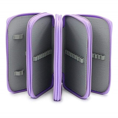 Husă de creion cu 36/48/72 găuri pentru desen, pictură, pixuri, pixuri, pixuri multifuncționale, de mare capacitate, papetărie școlară, pungă de aprovizionare