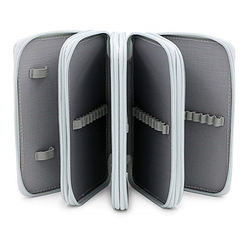 Husă de creion cu 36/48/72 găuri pentru desen, pictură, pixuri, pixuri, pixuri multifuncționale, de mare capacitate, papetărie școlară, pungă de aprovizionare