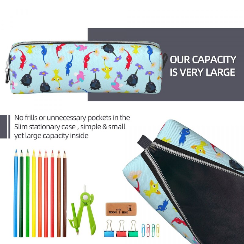 Jocuri Pikmin Toc Penion Genți Copii Capacitate Mare Rechizite școlare Cutie Cadou pentru Creioane