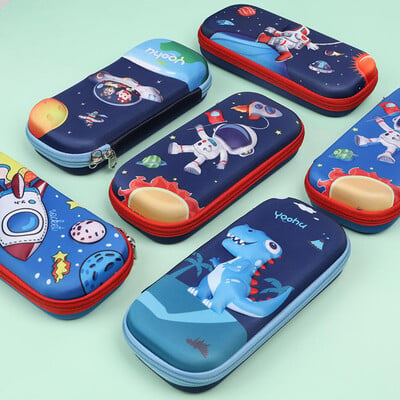 Trusa de creion Papetărie școlară Kawaii 3d Space Pen Case Studenți Rechizite școlare Drăguț Dinozaur Cutie de creion de mare capacitate