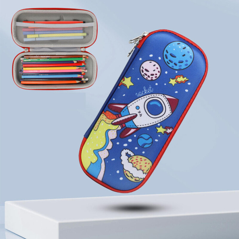 Trusa de creion Papetărie școlară Kawaii 3d Space Pen Case Studenți Rechizite școlare Drăguț Dinozaur Cutie de creion de mare capacitate
