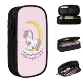 Rainbow Magical Unicorn Детски плочи Молив Калъф за момичета Стая Декор Мебели Кутия за химикалки Чанта Голям капацитет Ученически пособия Моливи