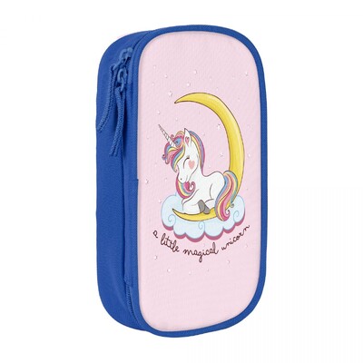 Rainbow Magical Unicorn Детски плочи Молив Калъф за момичета Стая Декор Мебели Кутия за химикалки Чанта Голям капацитет Ученически пособия Моливи