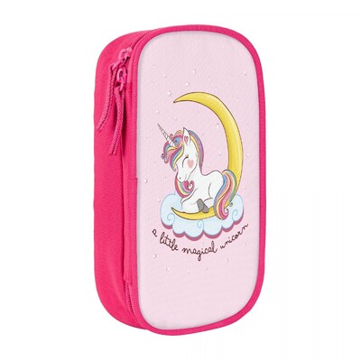 Rainbow Magical Unicorn Детски плочи Молив Калъф за момичета Стая Декор Мебели Кутия за химикалки Чанта Голям капацитет Ученически пособия Моливи