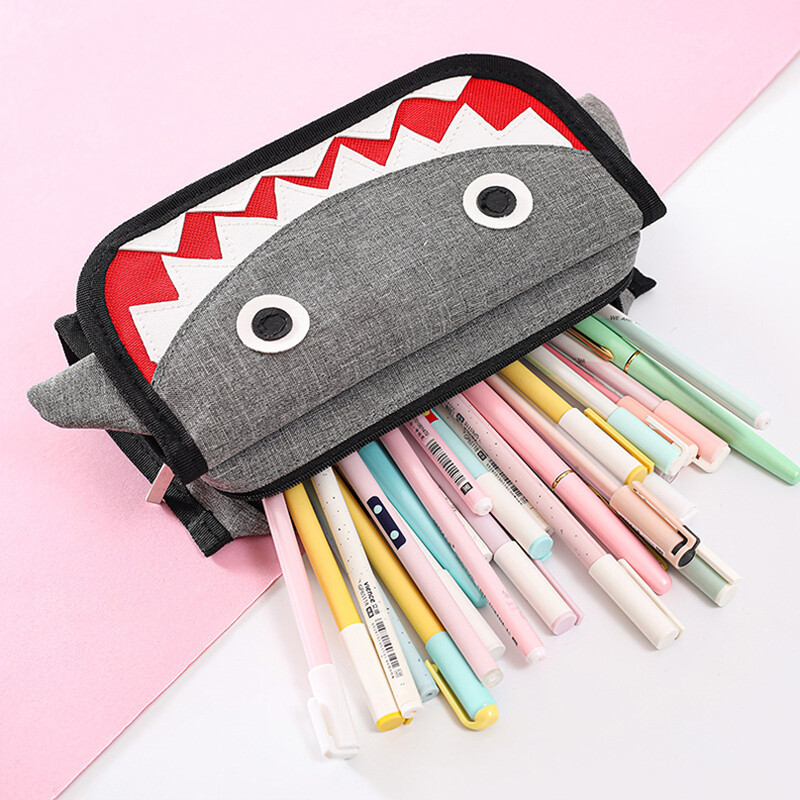 Shark Pernica Estuches Escolares Pencilcase Školski pribor velikog kapaciteta Piornik Slatka dopisnica Pernica za povratak u školu