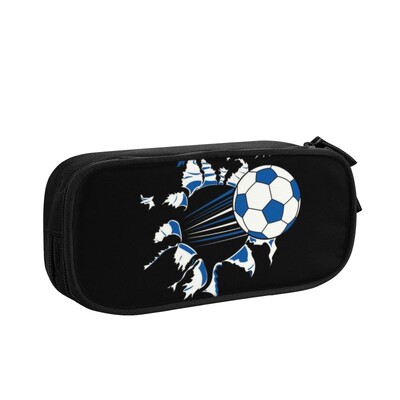 Husă de creion personalizată Kawaii pentru goluri de fotbal pentru băieți Gilrs Depozitare mare Fotbal Sport Husă pentru creion Rechizite școlare