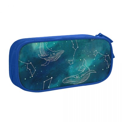 Galaxy Whale Stars Night Sky pliiatsikarbid Space Fantasy pliiatsihoidjad Lastele suured pliiatsikotid Kooli kirjatarbed