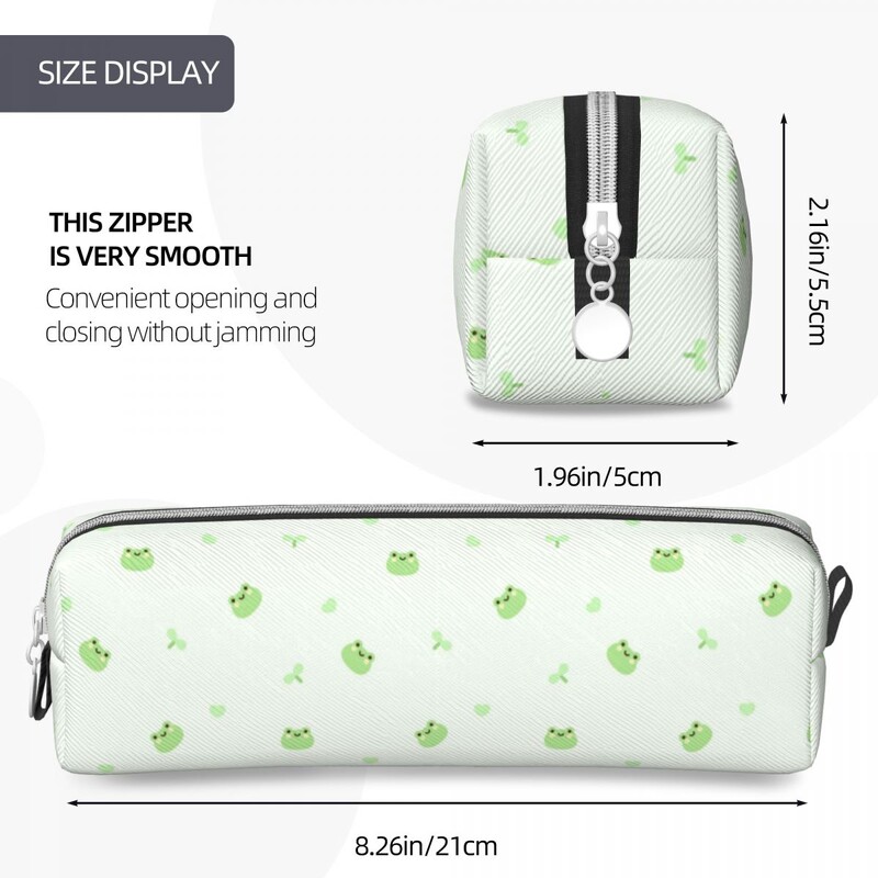 Pernice s uzorkom žaba, kutije za olovke, životinje, žabe, torbe za olovke, dječji školski pribor velikog kapaciteta, pernice s patentnim zatvaračem