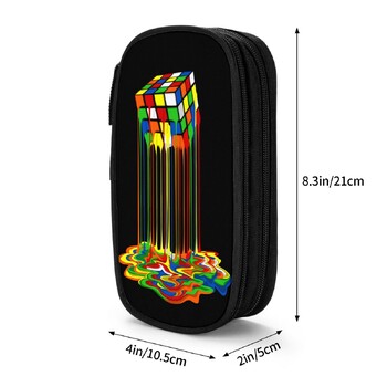 Μολυβοθήκη Rubik Rainbow Melted Cube Μολυβοθήκη πουγκί στυλό για κορίτσια αγόρια Τσάντες μολυβιού μεγάλης αποθήκευσης Μαθητές Σχολικά δώρα Χαρτικά