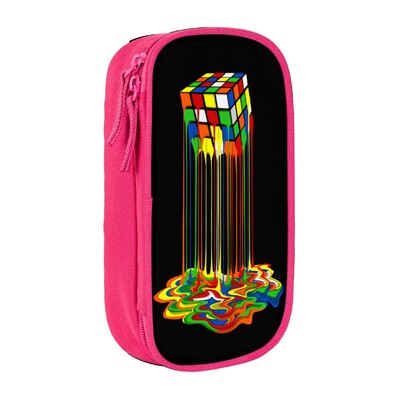 Rubik Rainbow Melted Cube pliiatsiümbris Pliiatsikott Pliiats Tüdrukutele Poistele Suur pliiatsikotid Õpilastele Koolikingitused Kirjatarbed