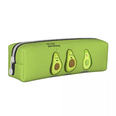 Avocado Humor Stop Guac Blocking Cases Pencil Cases Funny Cartoon Drug Suport creion Geanta pentru elevi Rechizite scolare Cadou Husa de creion