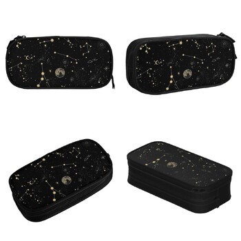 Into The Galaxy Pencil Case Occult Witch Magic Constellation Pencil Box Писалка Ученик Чанти с голям капацитет Ученически пособия Канцеларски материали