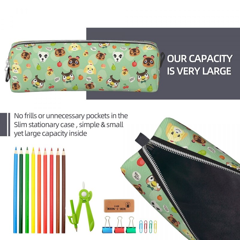Креативни анимационни анимационни калъфи за моливи Animal Crossings Pencicases Химикалка за ученик Големи чанти за съхранение Ученици Ученически канцеларски материали