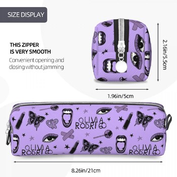 Sour Guts Vampire Olivia Rodrigos Pencil Case Fun Pen Holder Bag Kids Large Storage Students School Gift Pencil Bag