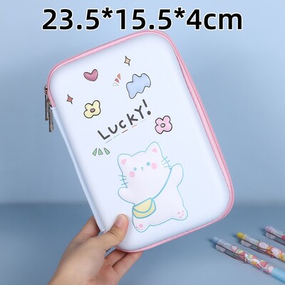 3D koomiksite universumi pliiatsikarbid, suure mahutavusega multifunktsionaalsed Kawaii ükssarvikud, õpilase pliiatsikotid, koolitarbed