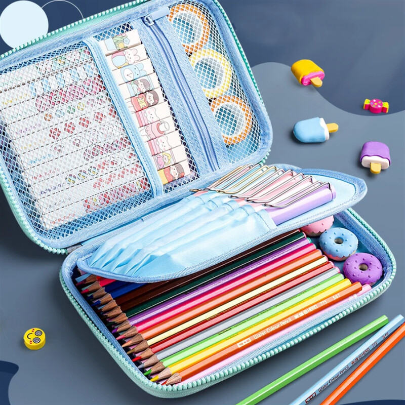 3D koomiksite universumi pliiatsikarbid, suure mahutavusega multifunktsionaalsed Kawaii ükssarvikud, õpilase pliiatsikotid, koolitarbed